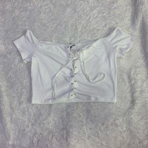cross front crop top